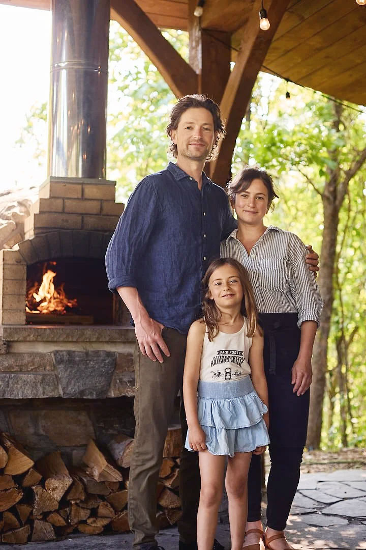 Jeff and Jenna Fenwick, and daughter Beatrix