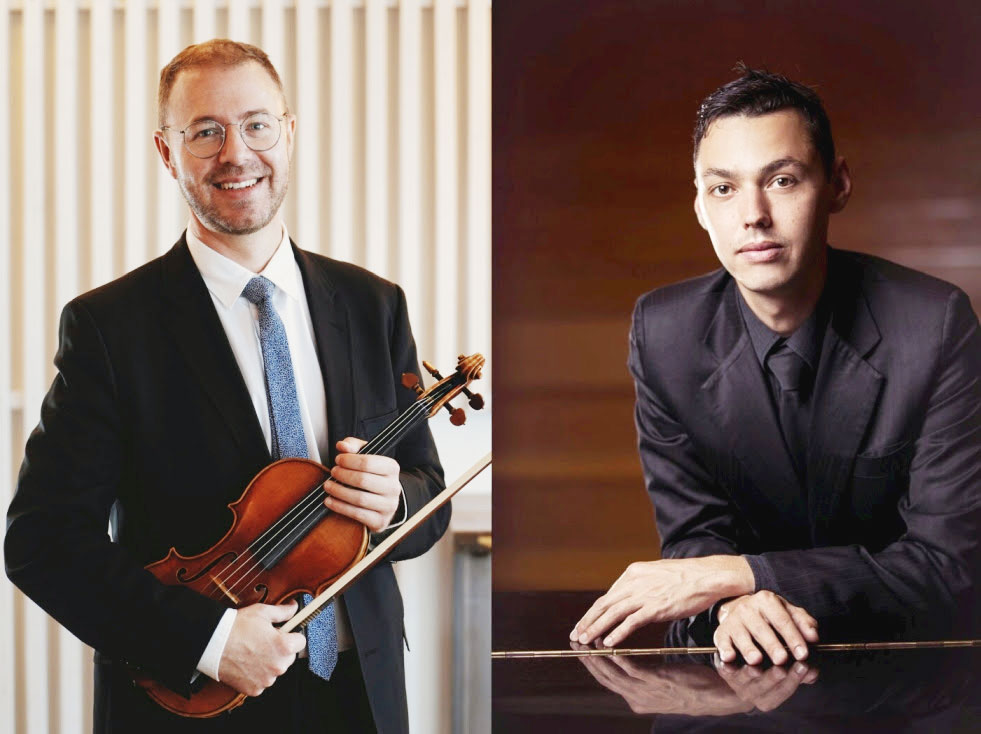 Violinist Patrick Goodwin and pianist Reese Barkhuizen