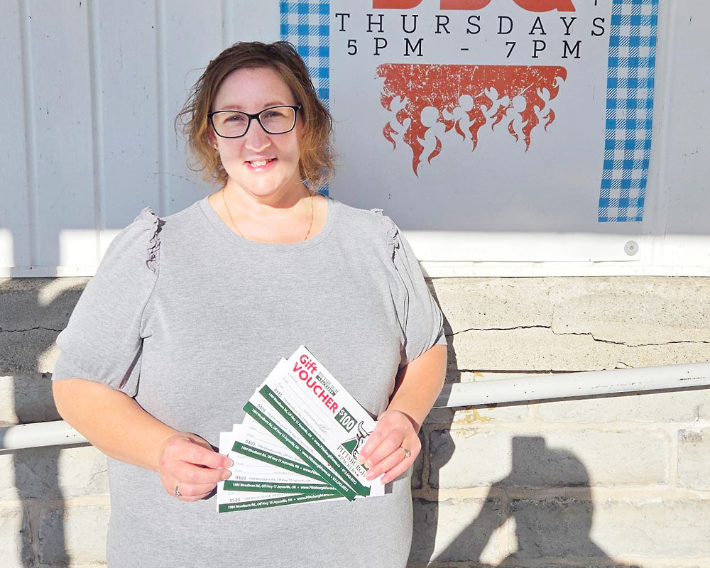 Meat draw winner SarahPurvis