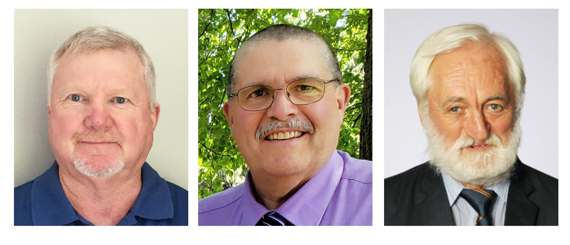 L to R - Wayne Baker, Greg Hallam, Frank Johnson