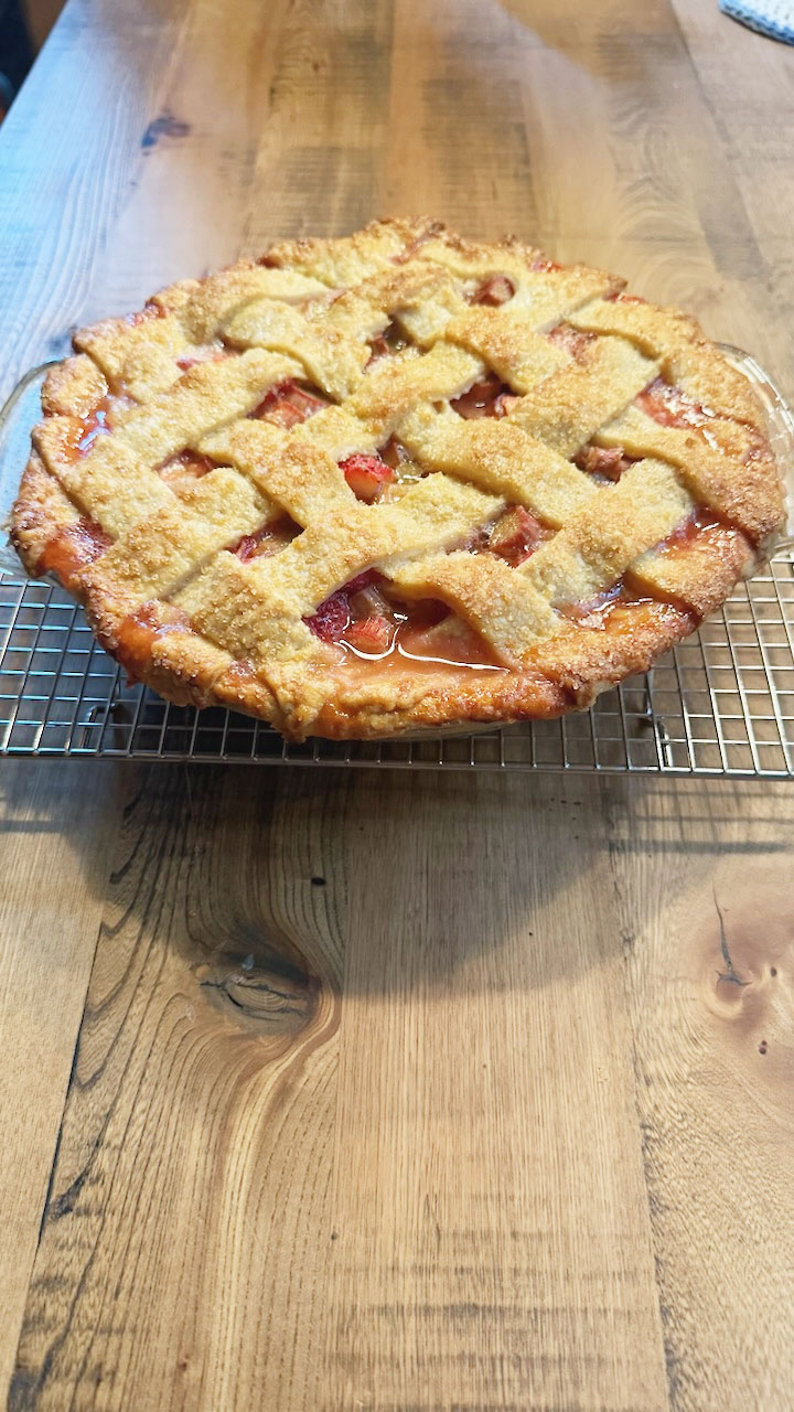 Cooking Corner - Rhubarb Strawberry Pie