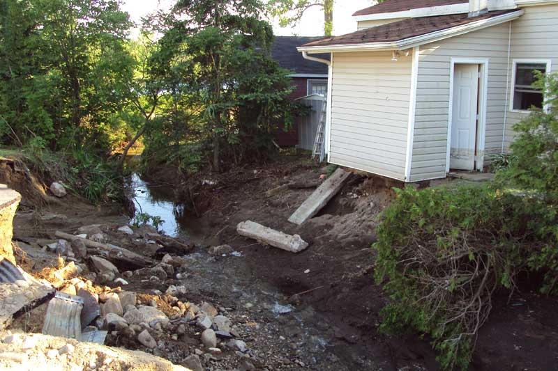 Crews Work Late Into The Night To Fix Crow Lake And Cross Roads