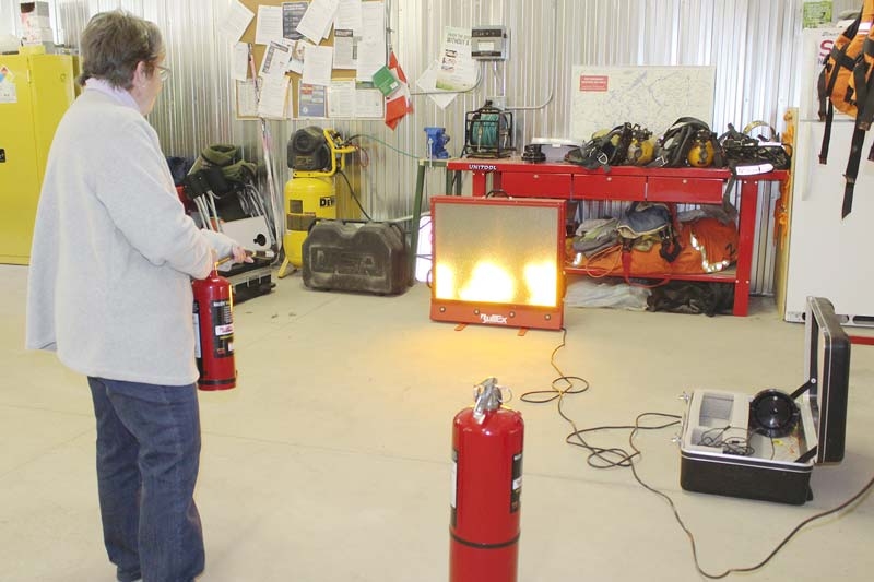 Fire extinguishers for getting out and getting to safety