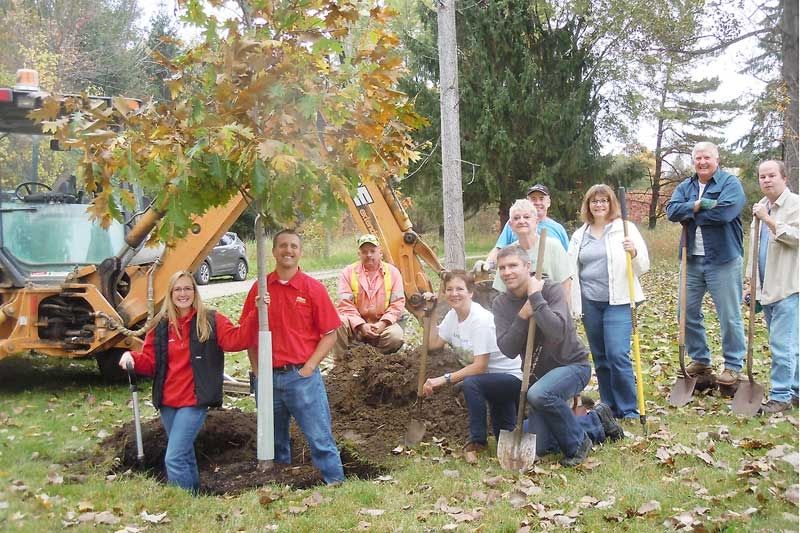 Tree planting in Arden in recognition of National Tree Day