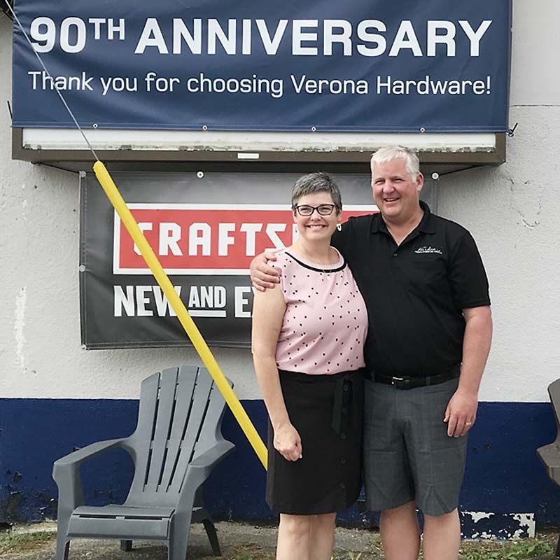 Verona Hardware store marks 90 years under three owners.