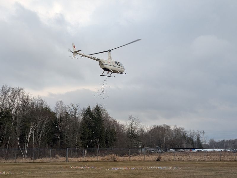 Massive Crowd Attends Central Frontenac Egg Drop