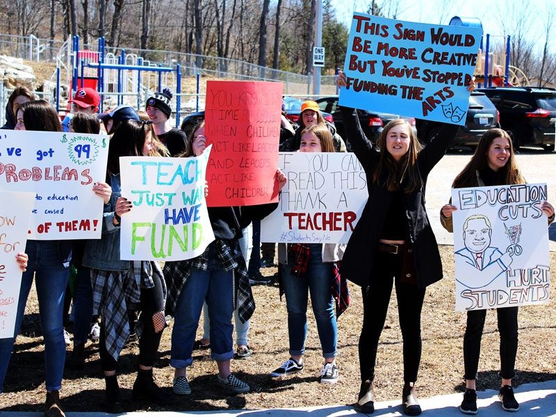 GREC students add their voices to provincial protest