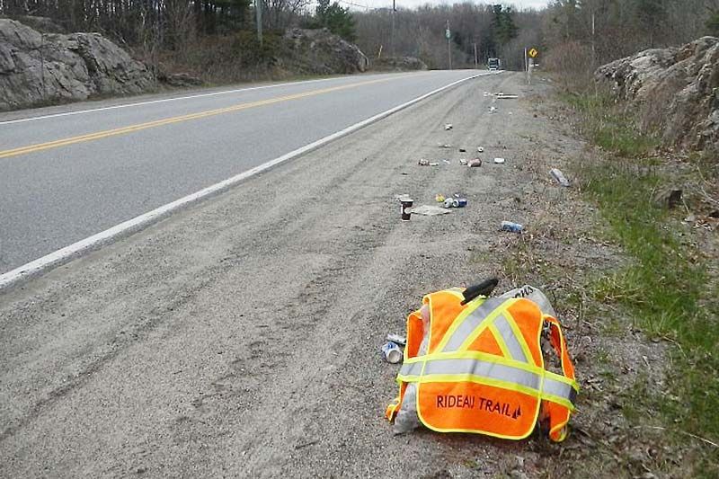 Garbage on the trail