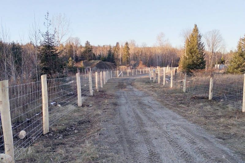 Snowmobile Trail Through Snow Road Open This Winter