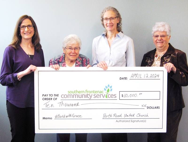 Perth Road United Church Donation to The Grace Centre