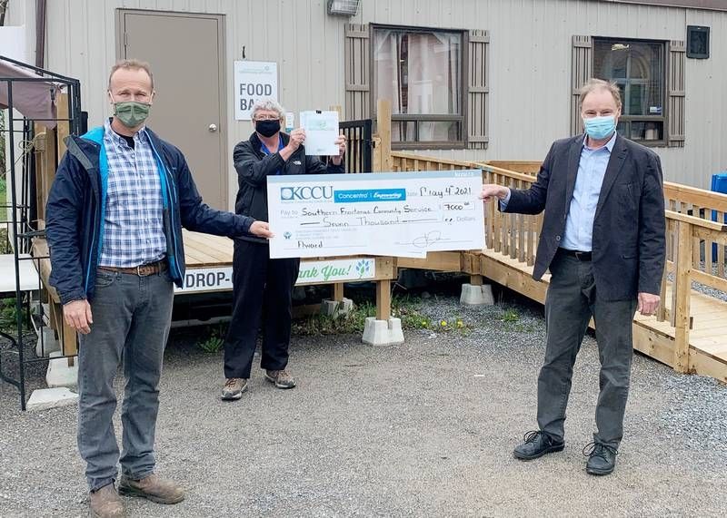 Credit Union provides $7,000 grant for SFCS community gardens and greenhouse.