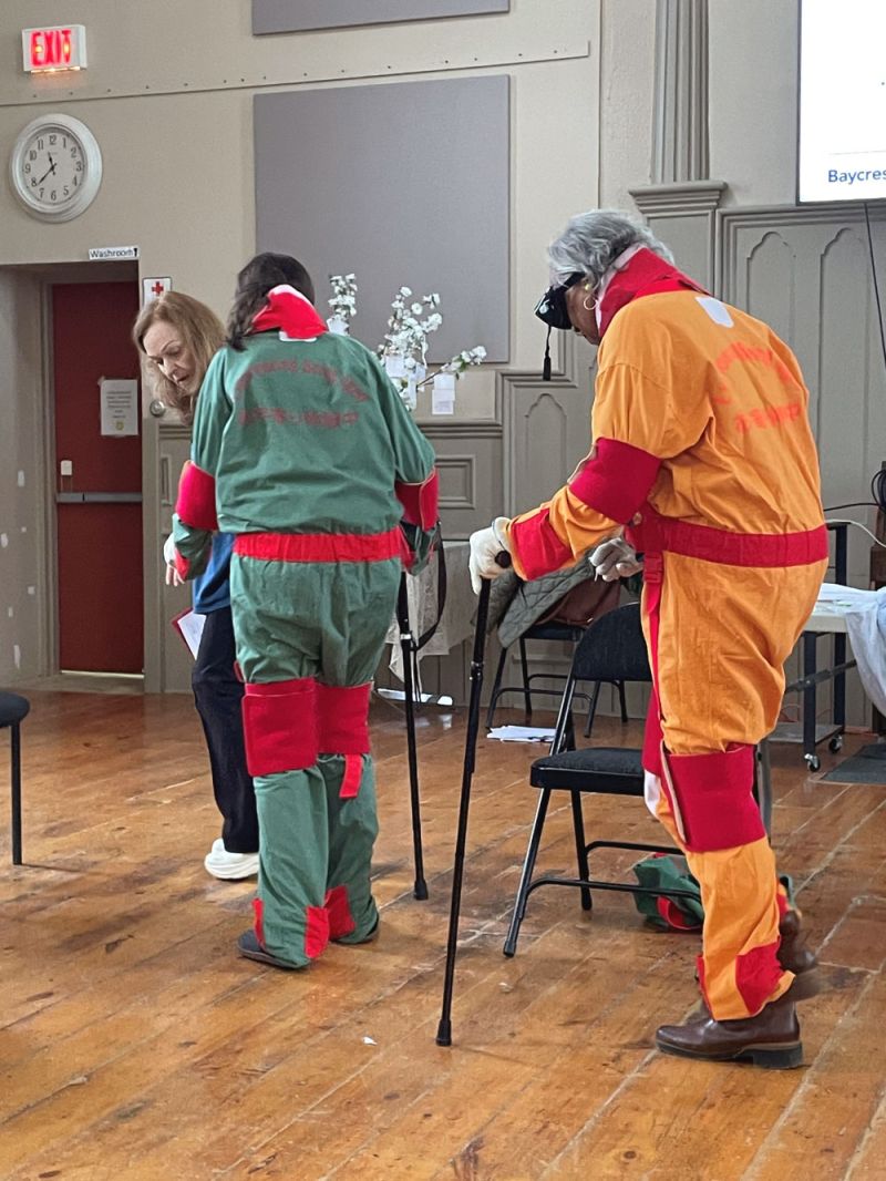 Training with aging suits for SFCS staff