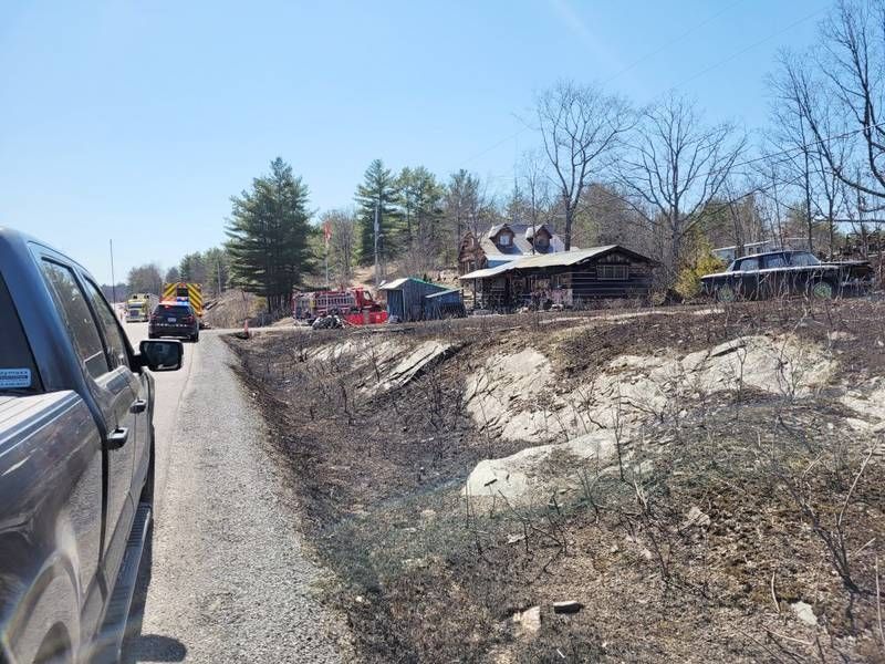 Structure Fire On Hwy 7 In Kaladar