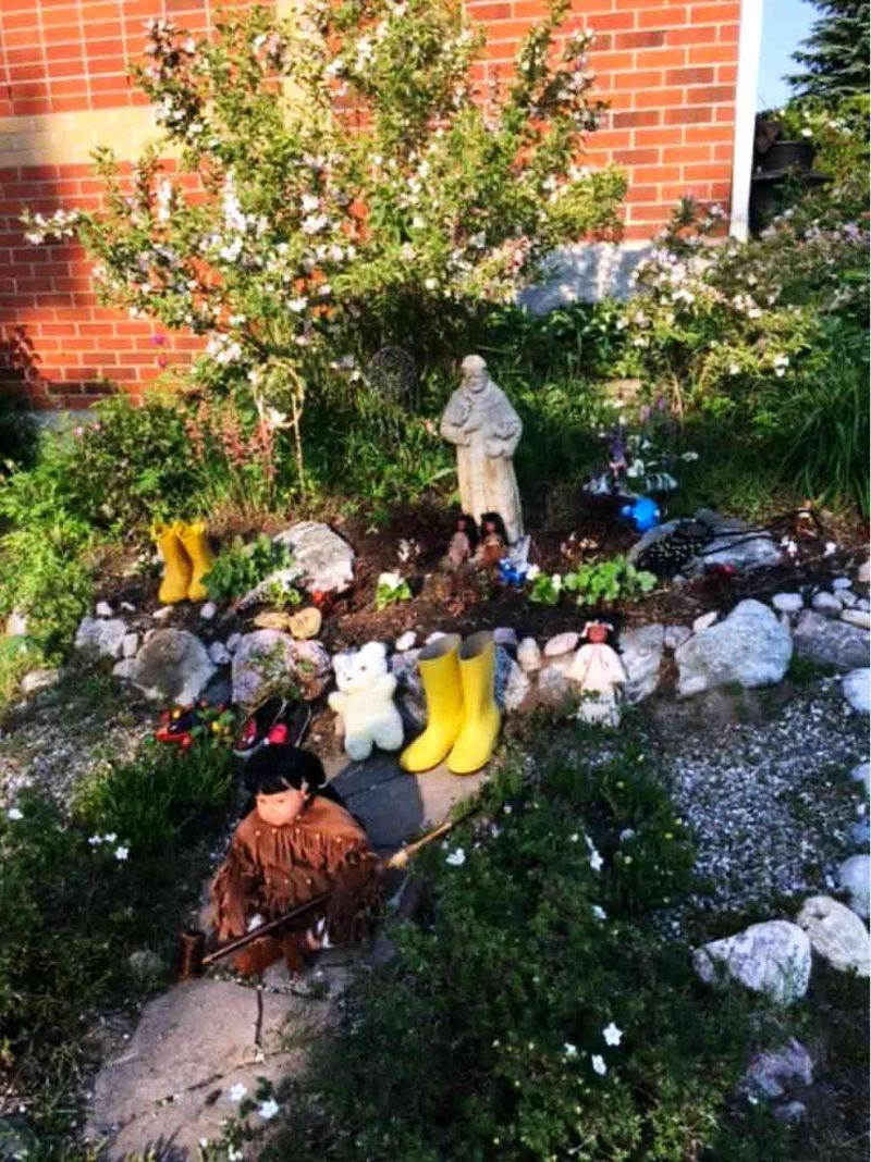 Parishioner's memorial back up at St. James Catholic Church in Sharbot Lake