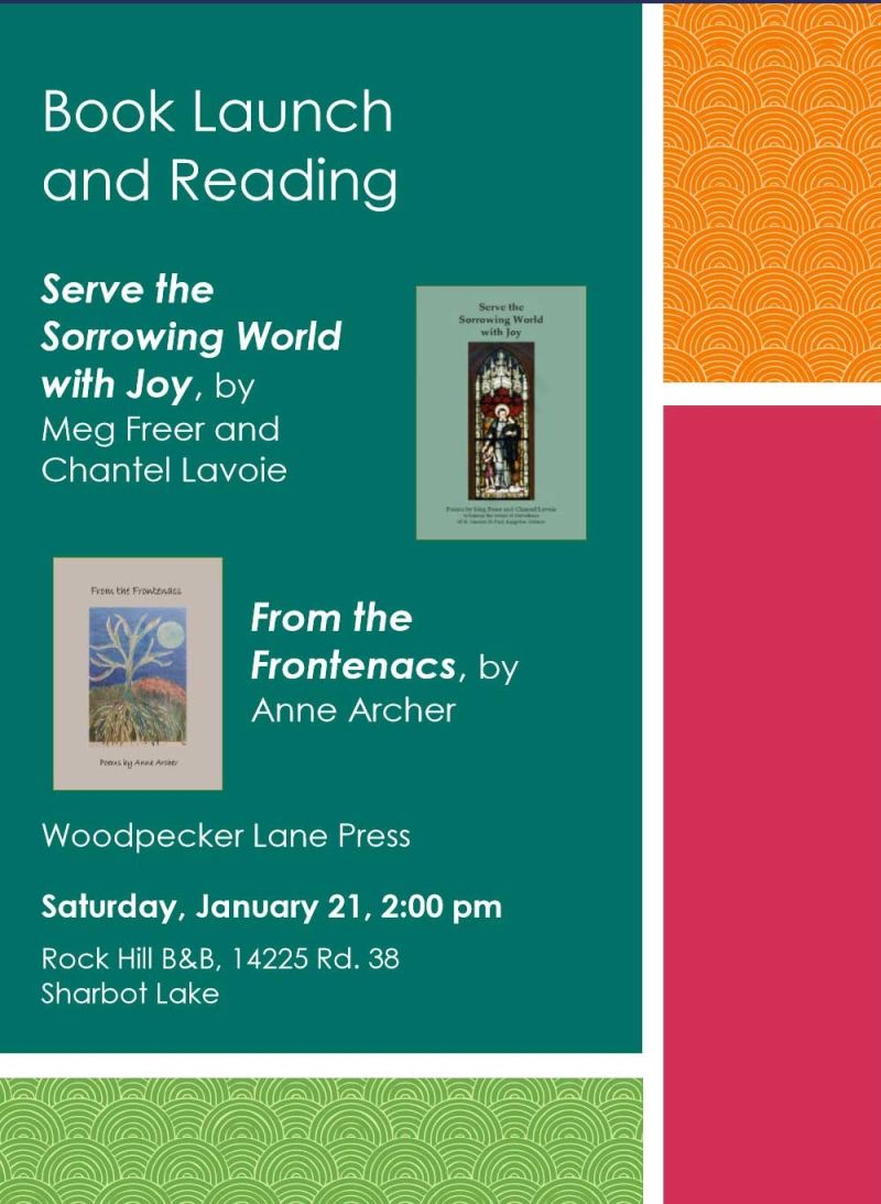 Book Launch and Reading With Music in Sharbot Lake