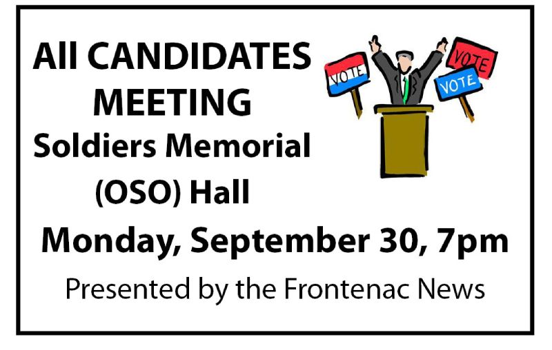 All Candidates meeting on Monday night