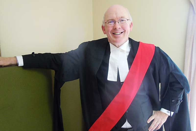 Justice Peter Wright bids farewell to Sharbot Lake