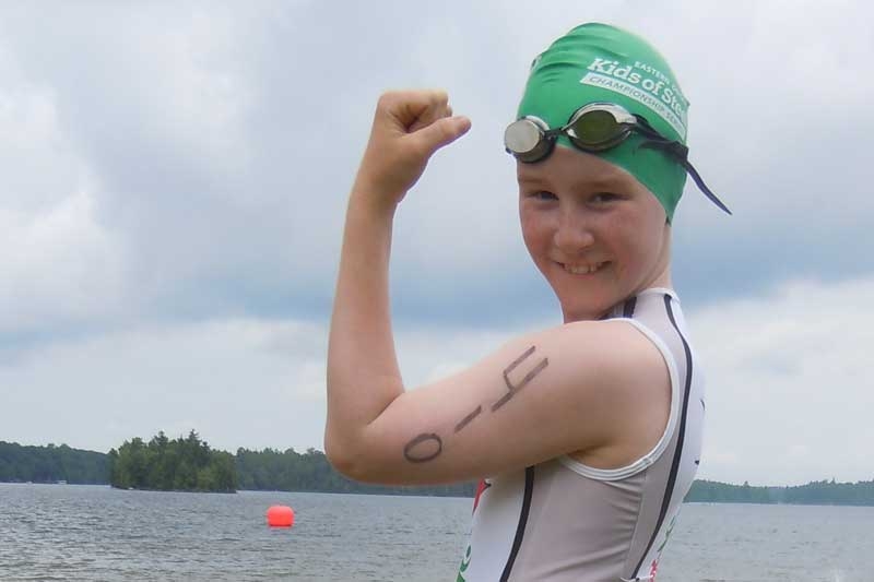 Kids of Steel test their mettle at Sharbot Lake Triathlon