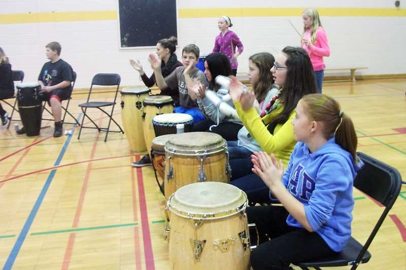 NAEC students feel the beat