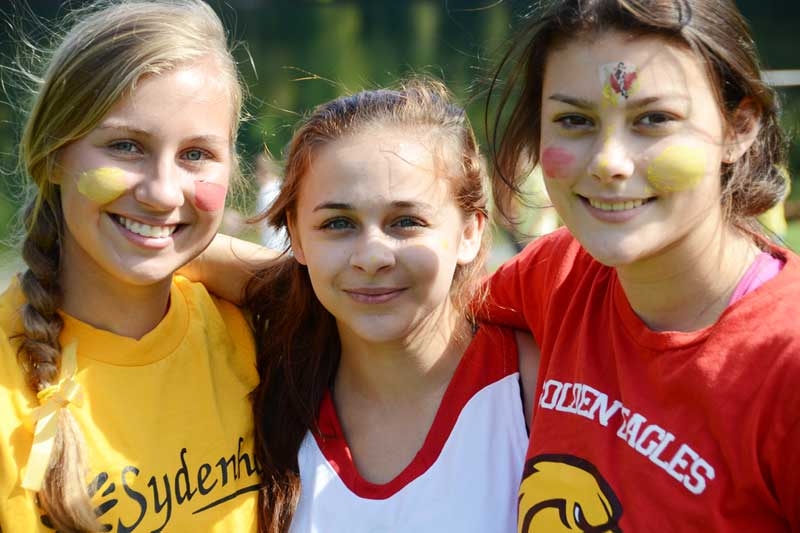 New students at Sydenham High School get their colours on at Gould Lake
