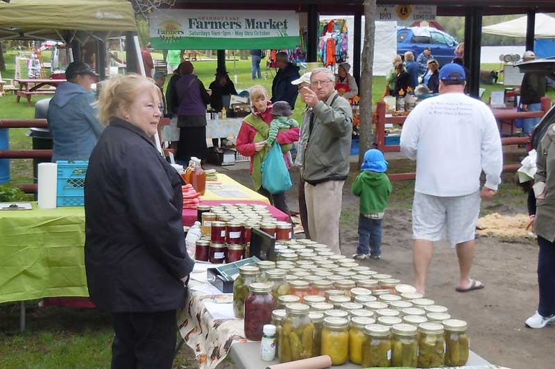 Opening day at the Sharbot Lake Farmers Market