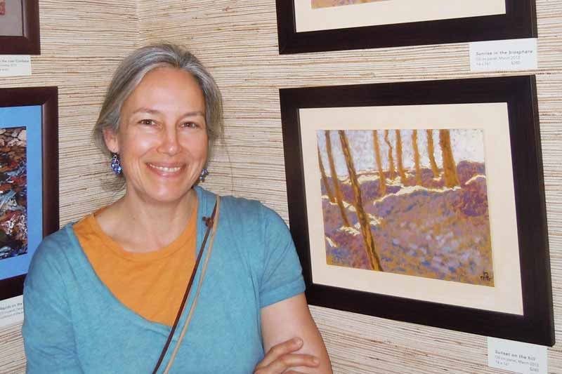 Painter Nicole McGrath at Blueroof Farm