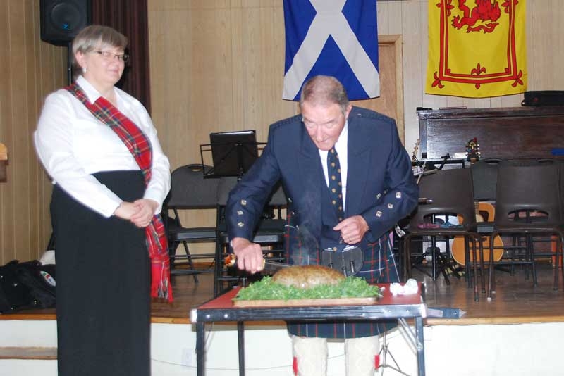 Robbie Burns night in Sharbot Lake