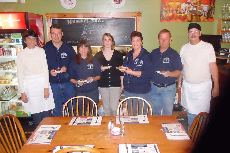 Spaghetti lovers brave the storm for the United Way