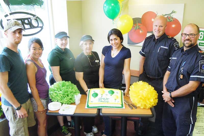 Subway franchise celebrates 1st anniversary