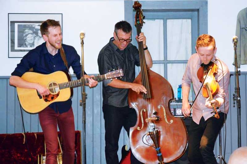 The Abrams Brothers attract a crowd at Snow Road