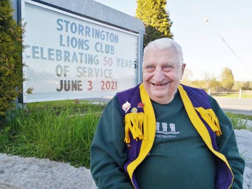 Lion Don McCallum is one of original charter members of the Storrington Lions Club.