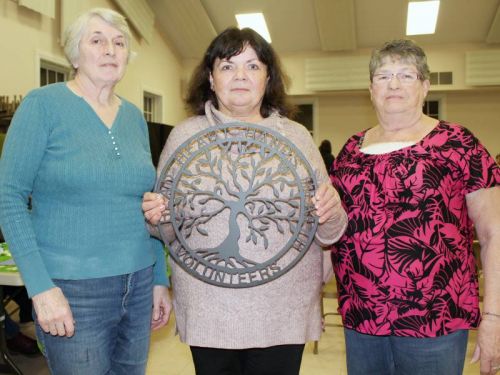 Ruth Shannon (47 years), Ann Babcock (32 years) and Harriet Corkey (32 years) were honoured for their participation in 4H at Awards Night last October. Photo/Craig Bakay