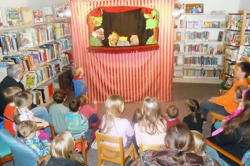 Youngsters enjoyed a special double feature puppet show at the Sharbot Lake branch of the KFPL on March 20