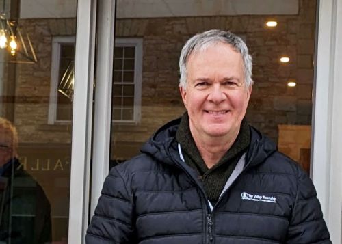 Rob Rainer at his campaign office in Perth