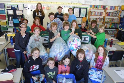 G grade 5/6 students demonstrate their Panthers’ Pride at Prince Charles PS and are leading their schools Eco team this year.