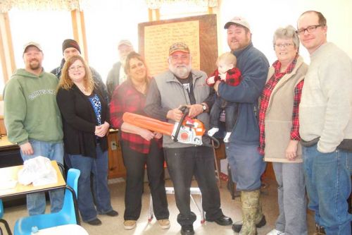 Members and supporters of the Frontenac-Addington Trappers Council’s first ever “Dry land fishing derby” at the Henderson hall on February 27