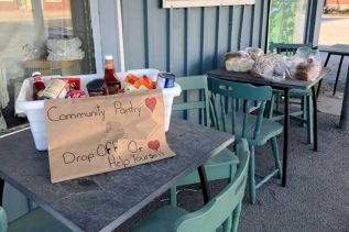 Food donations are being dropped off at Food Less Travelled