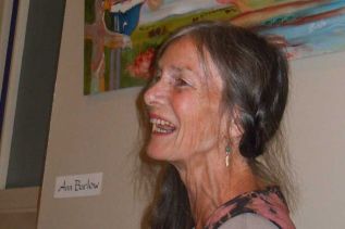 Sydenham artist Ann Barlow spoke about her paintings and what inspired them at a group art exhibit and talk at the SFCSC's Grace Centre on November 8.