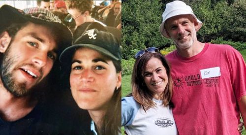 Photos L to R: Maria and Rob McDougall after their first summer working together and at the 50th anniversary celebration.