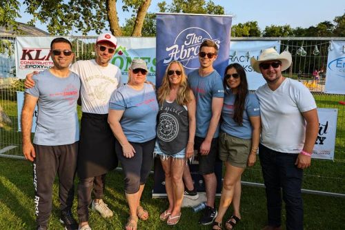 Beach Bash orgnanizers: Sam Arraj, Mike Mckenzie, Leslie Merrigan, Verle Mobbs, Adam Clark, Gian Kaillon, Greg Butler.