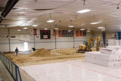 Arena renovations are expected to be completed by the end of June. Photo by Daniel Geleyn