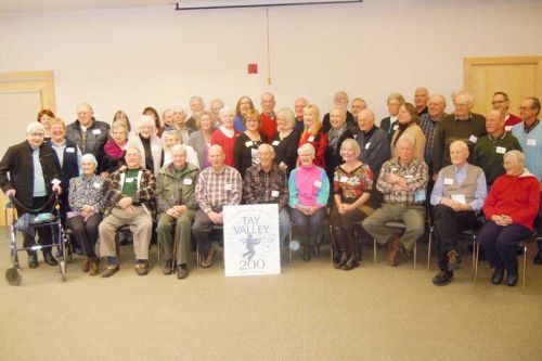 some of the over 70 contributors to “At Home In Tay Valley”, a book celebrating the 200-year anniversary and history of Tay Valley Township