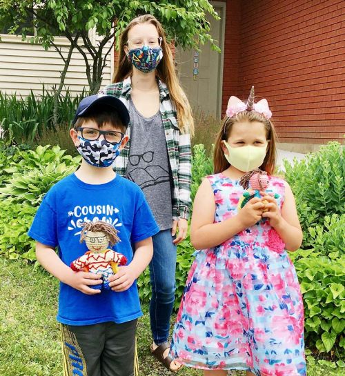 Louborough Public School Students in Miss Isbelle's class made up their own superheroes, and local doll makers helped bring them to life.