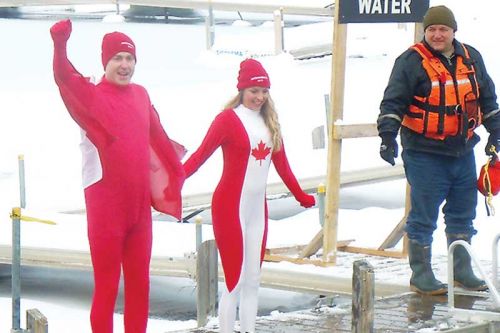 File Photo: Phil & Melanie Archembault perpare for the 2015 Polar Plunge