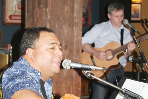 Mario Franco (foreground) Denis Larocque (background)