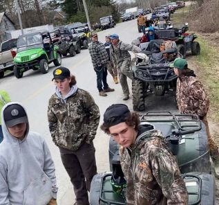 Friends of Dan Van Heyst gathered for memorial ATV run on April 23, 2022. Photo: Tiffany Thompson Redmond