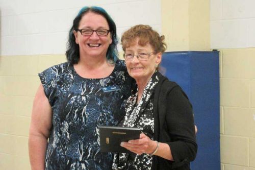 Gail Young with volunteer driver Marion Barker