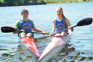 Sebastien L'Abbe and Rhiannon Murphy-two long time members of the Sydenham Lake Canoe Club   