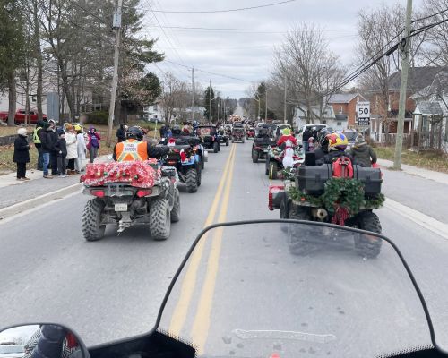 The Frontenac ATV Club participated in the 2024 Christmas parade in Sydenham