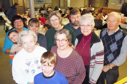  Reverend Patsy Henry, (centre) and her crew at their recent chili fundraiser at St. Paul's United church in Harrowsmith